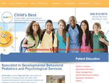 Tablet Screenshot of childsbest.org